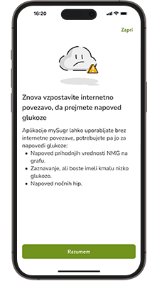 za napoved je potrebna internetna povezava.