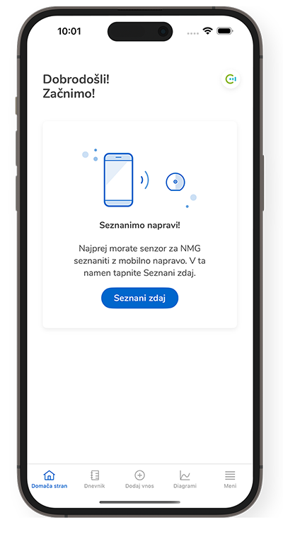 Posnetek zaslona Seznani takoj v aplikaciji SmartGuide