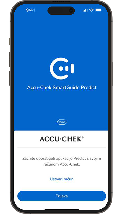 Posnetek zaslona prijavnega zaslona aplikacije SmartGuide